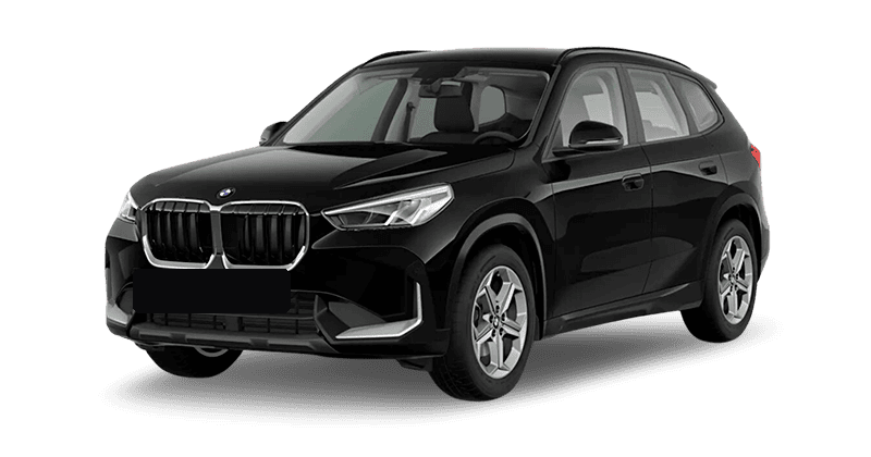 BMW X1 negro, el modelo afectado por los problemas de conectividad descritos en esta página